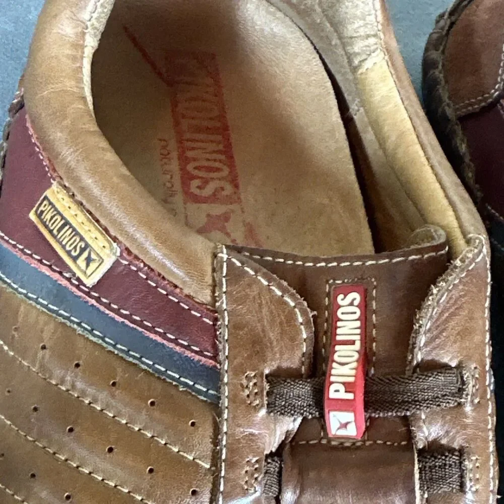 Pikolinos Fuencarral Leather Brown Slip On Driving Shoes 8 M EUR 41